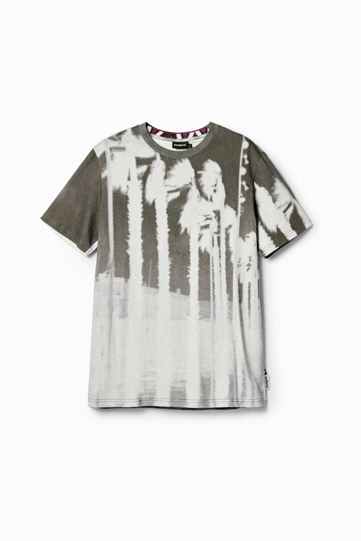 Photographic palm tree T-shirt