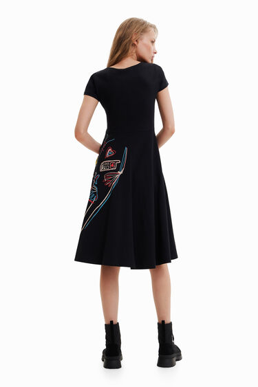 Midi A-line dress | Desigual
