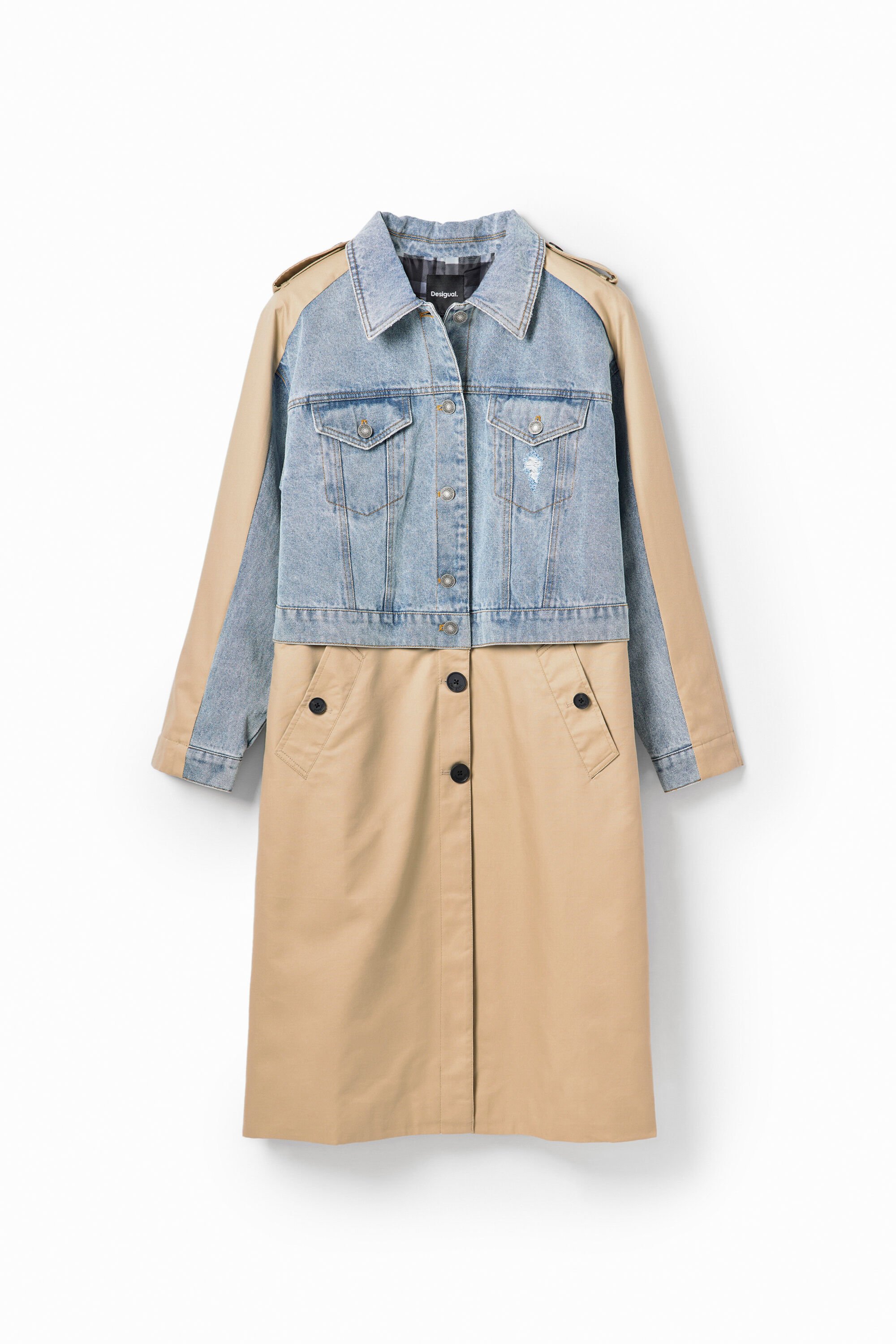 Women's Hybrid denim trench coat I Desigual.com