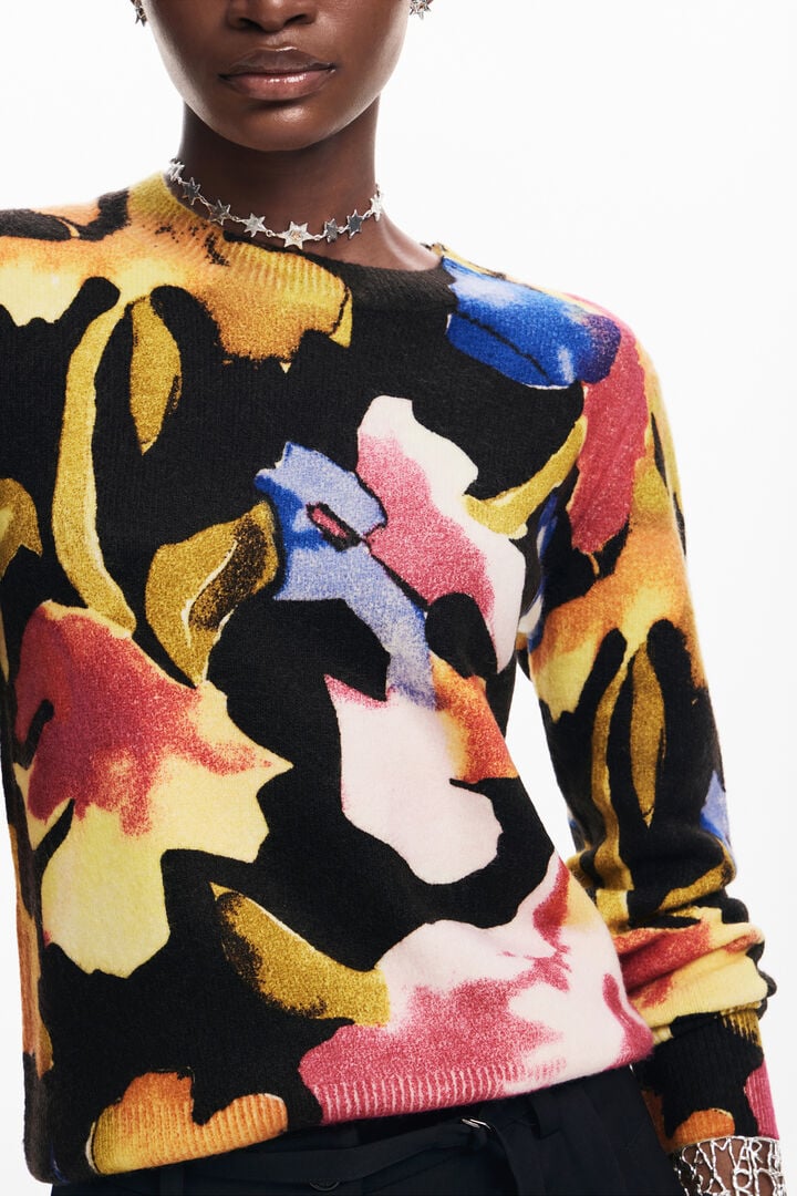 Arty flower sweater | Desigual