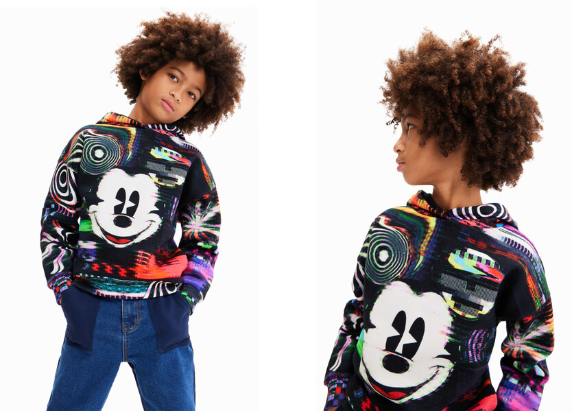 Mickey Mouse glitch hoodie
