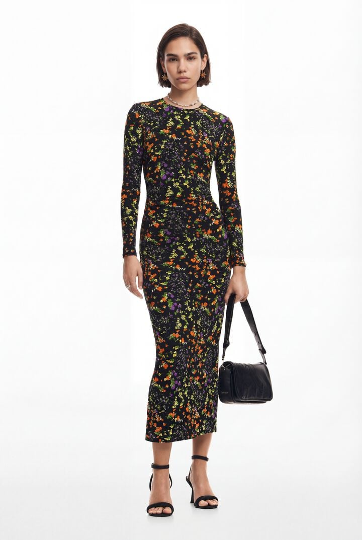 Slim floral dress | Desigual