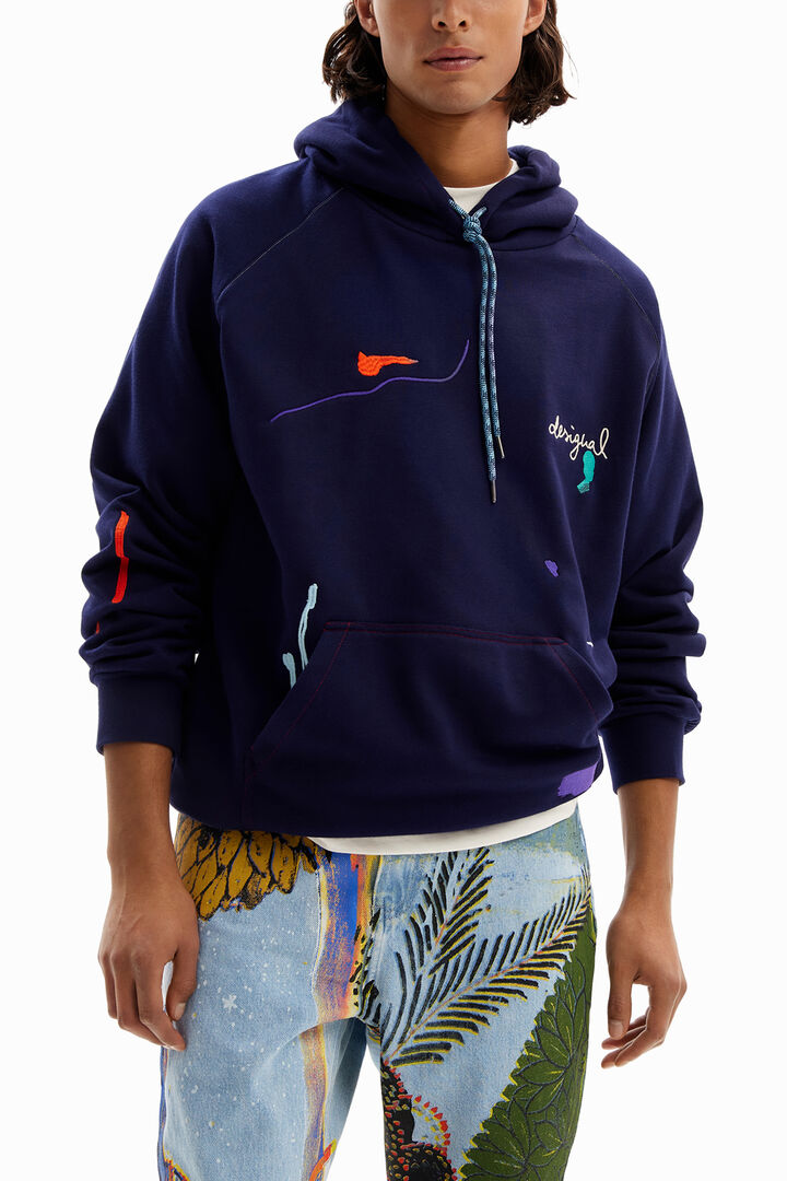 Sweat-shirt broderies peinture | Desigual