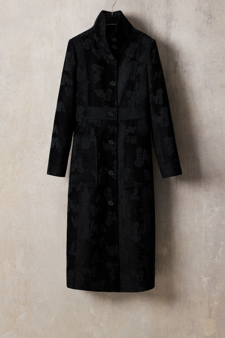 Abrigo jacquard estructurado studio