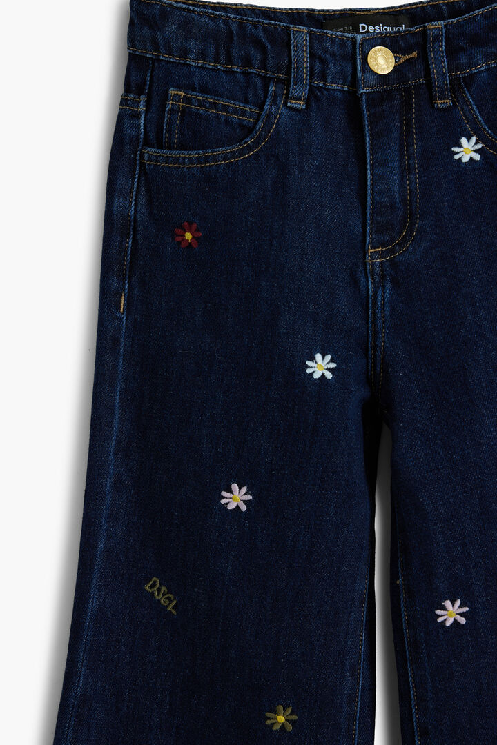 Texans cropped wide brodats | Desigual