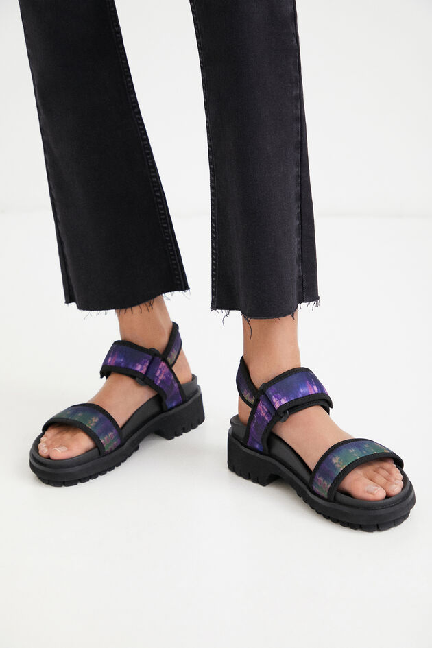Neopren-Trekking-Sandale mit Batik