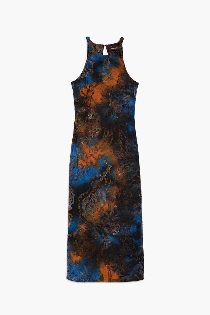 Robe &agrave; bretelles en maille
