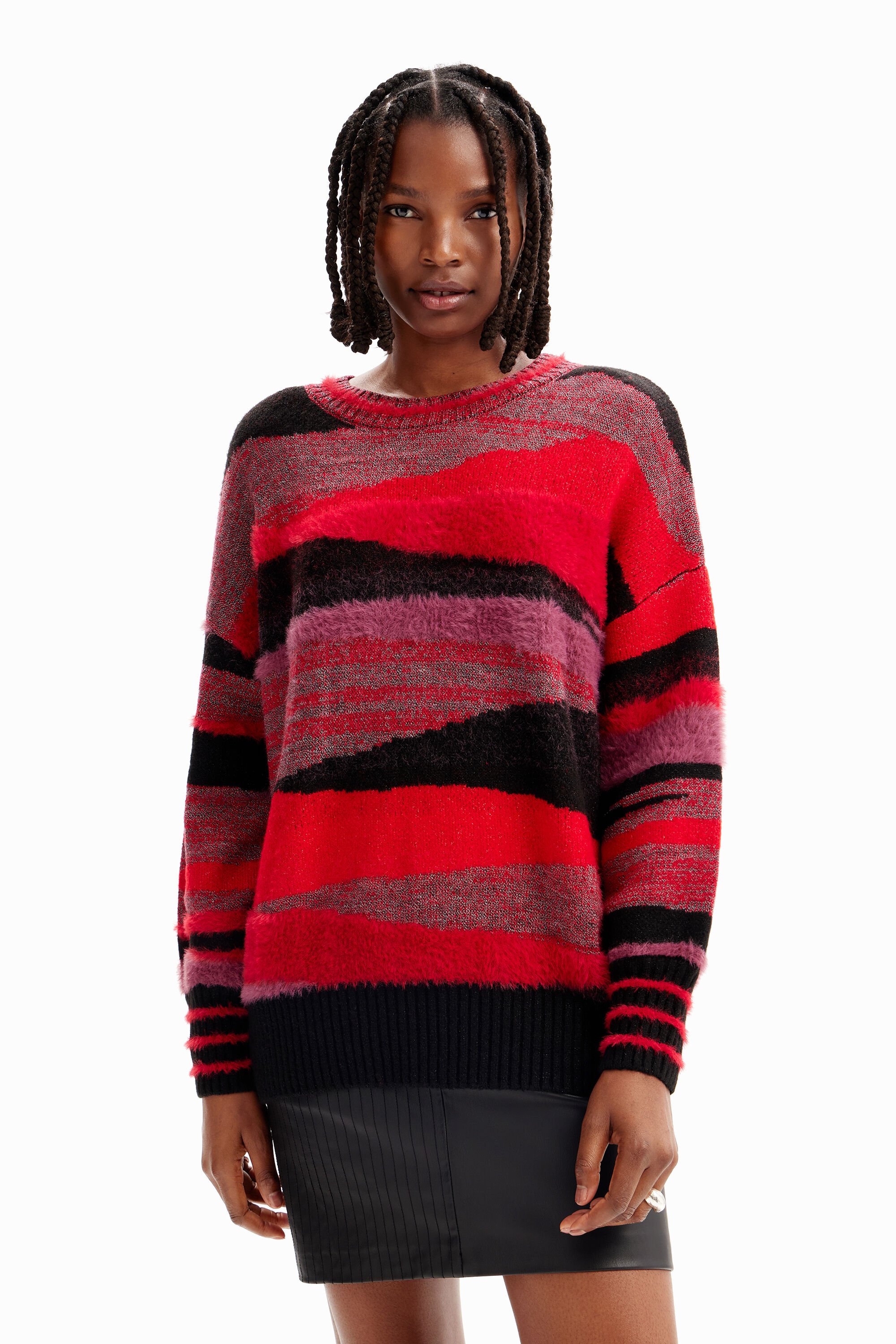 Desigual Oversize bands pullover