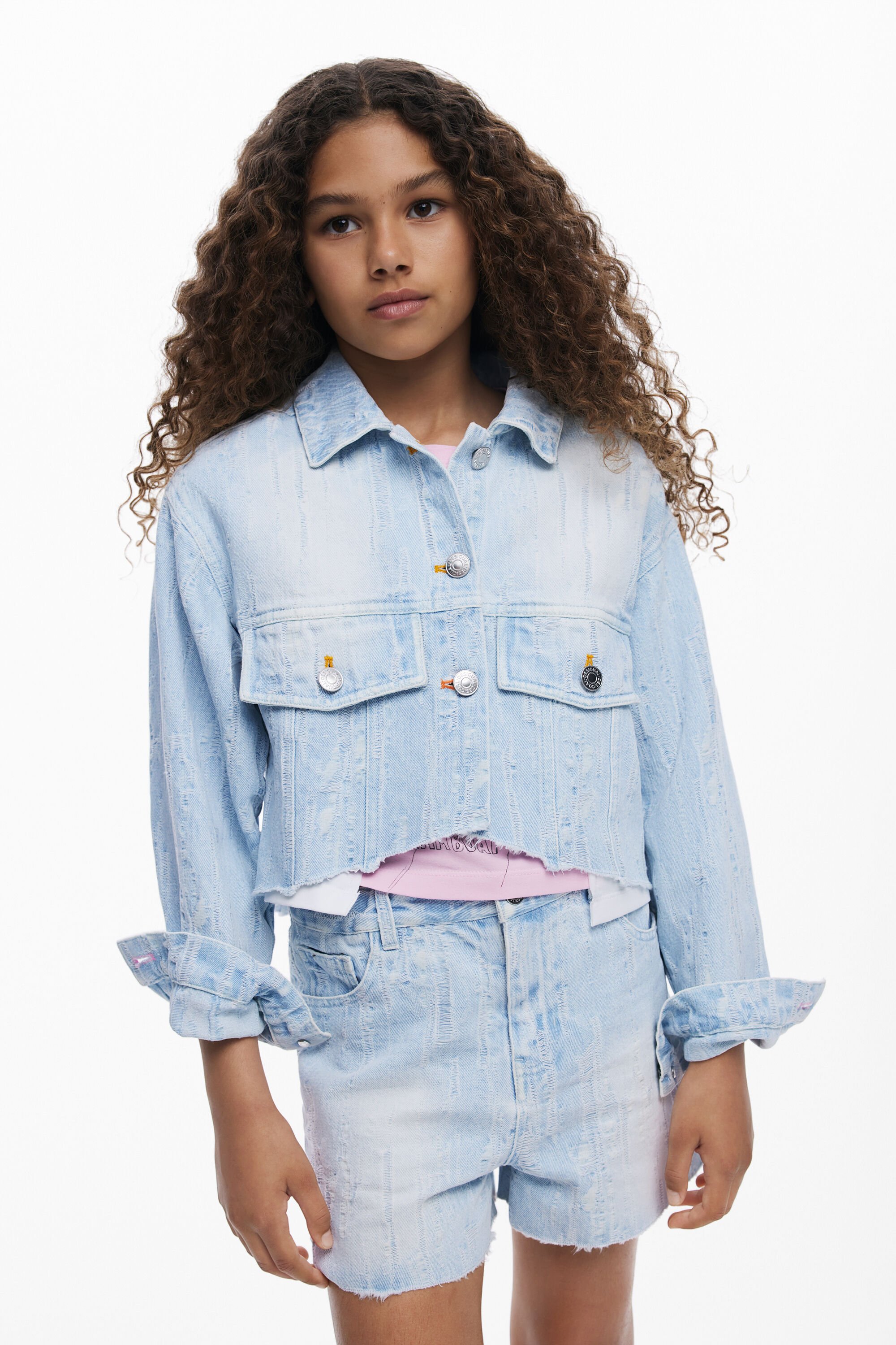 Desigual Denim trucker jack - BLUE
