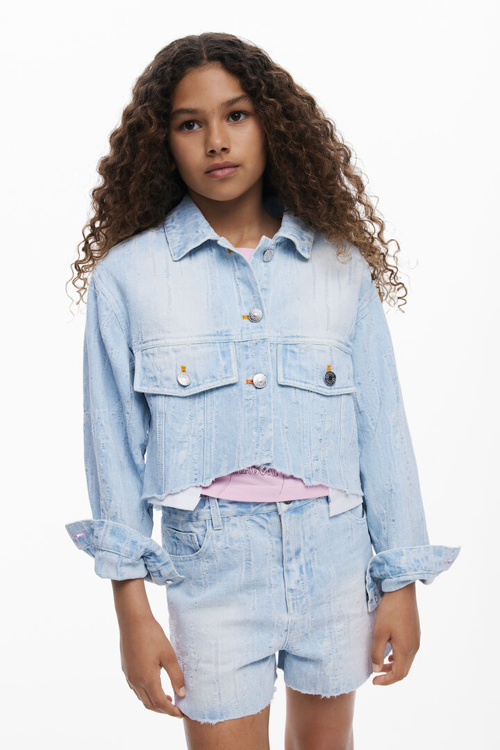 Denim trucker jacket