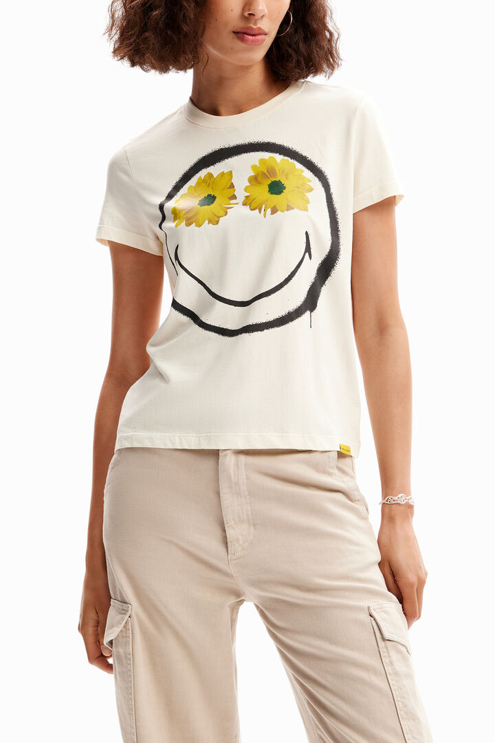 Shirt Smiley® Blumen | Desigual