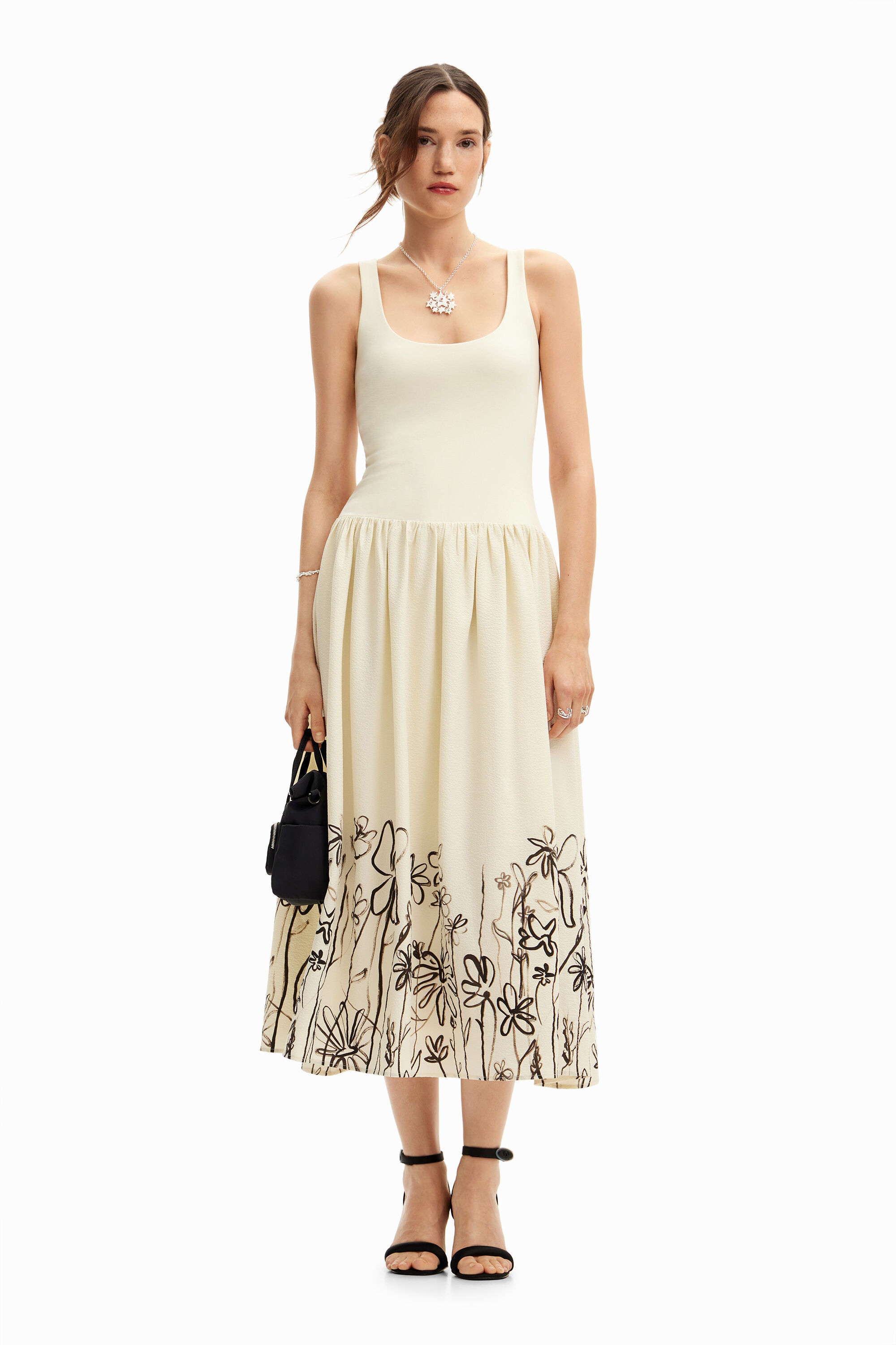 Robe desigual blanche a fleurs deals
