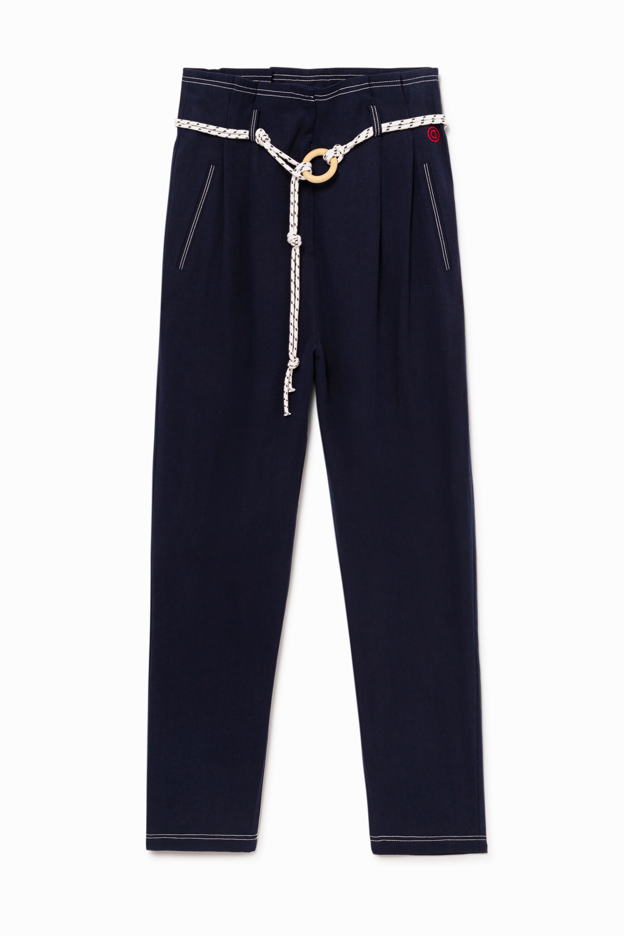 Baggy trousers with string