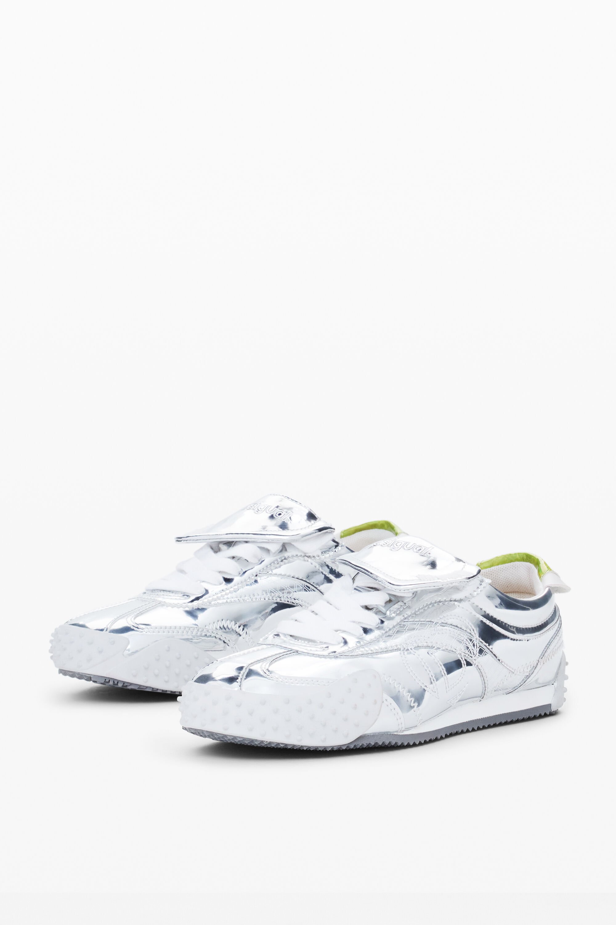 Desigual Retro Sneaker Tongue In Black