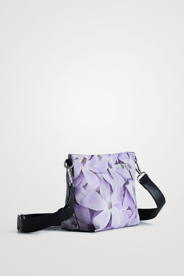 Logo torbica z digitalnim motivom vijolic | Desigual