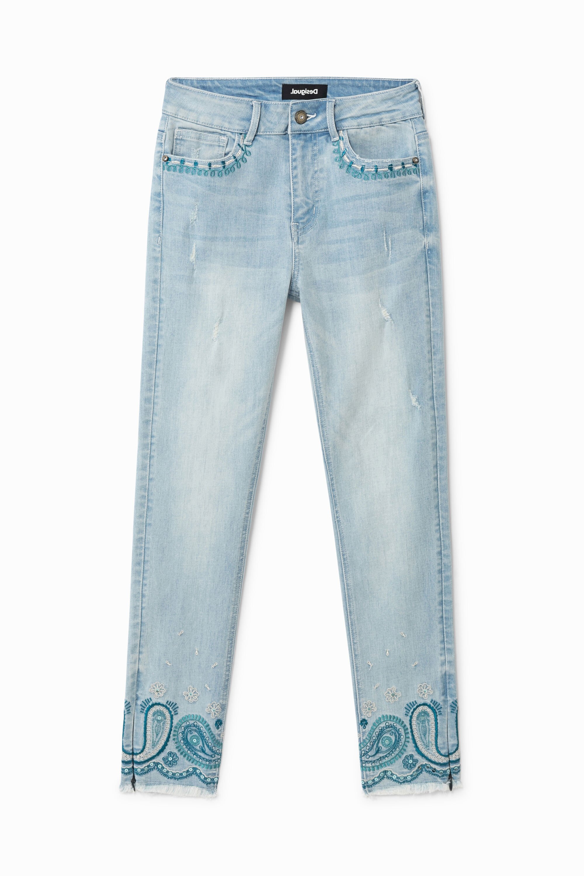 Jeans fino on sale alla caviglia