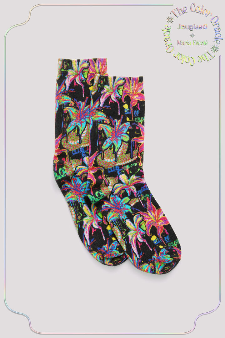 Calcetines de algodón flores | Desigual