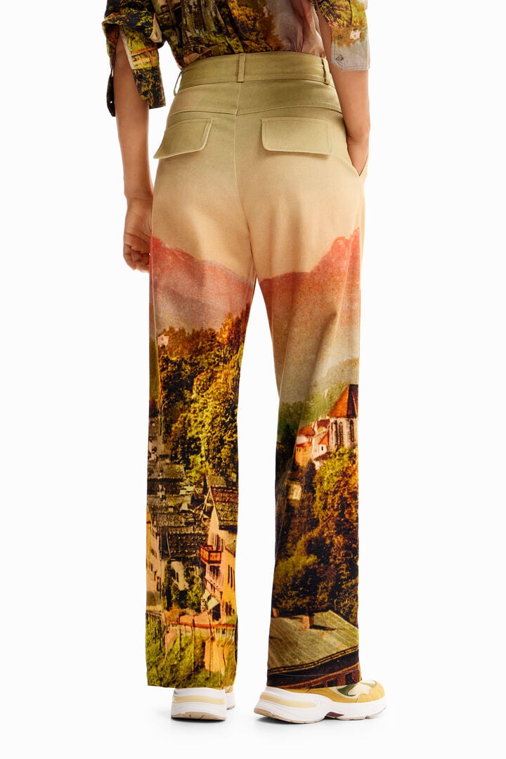 Pantalons rectes paisatge M. Christian Lacroix | Desigual