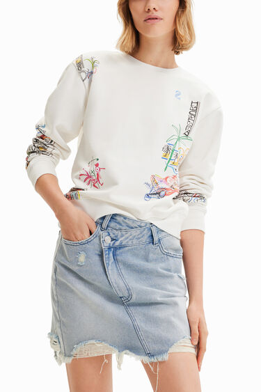 Sweat-shirt illustrations arty | Desigual