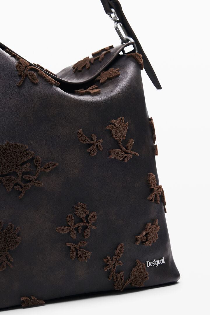 Großer umwandelbarer Rucksack mit Flockdruck | Desigual