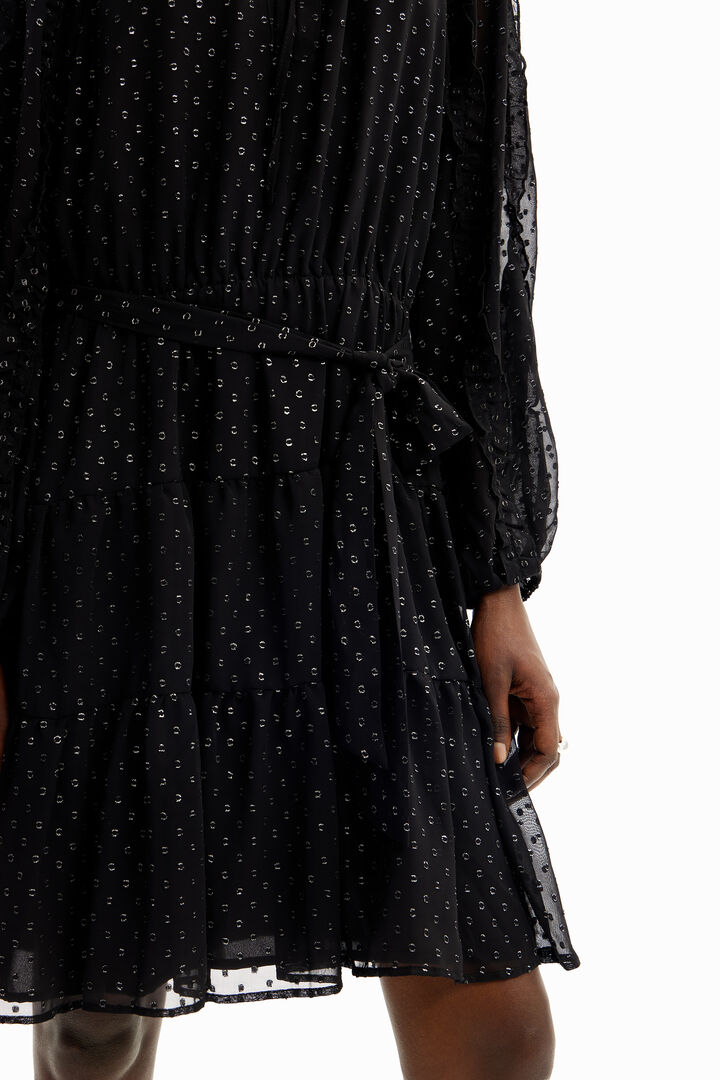 Vestit curt gasa plumeti | Desigual