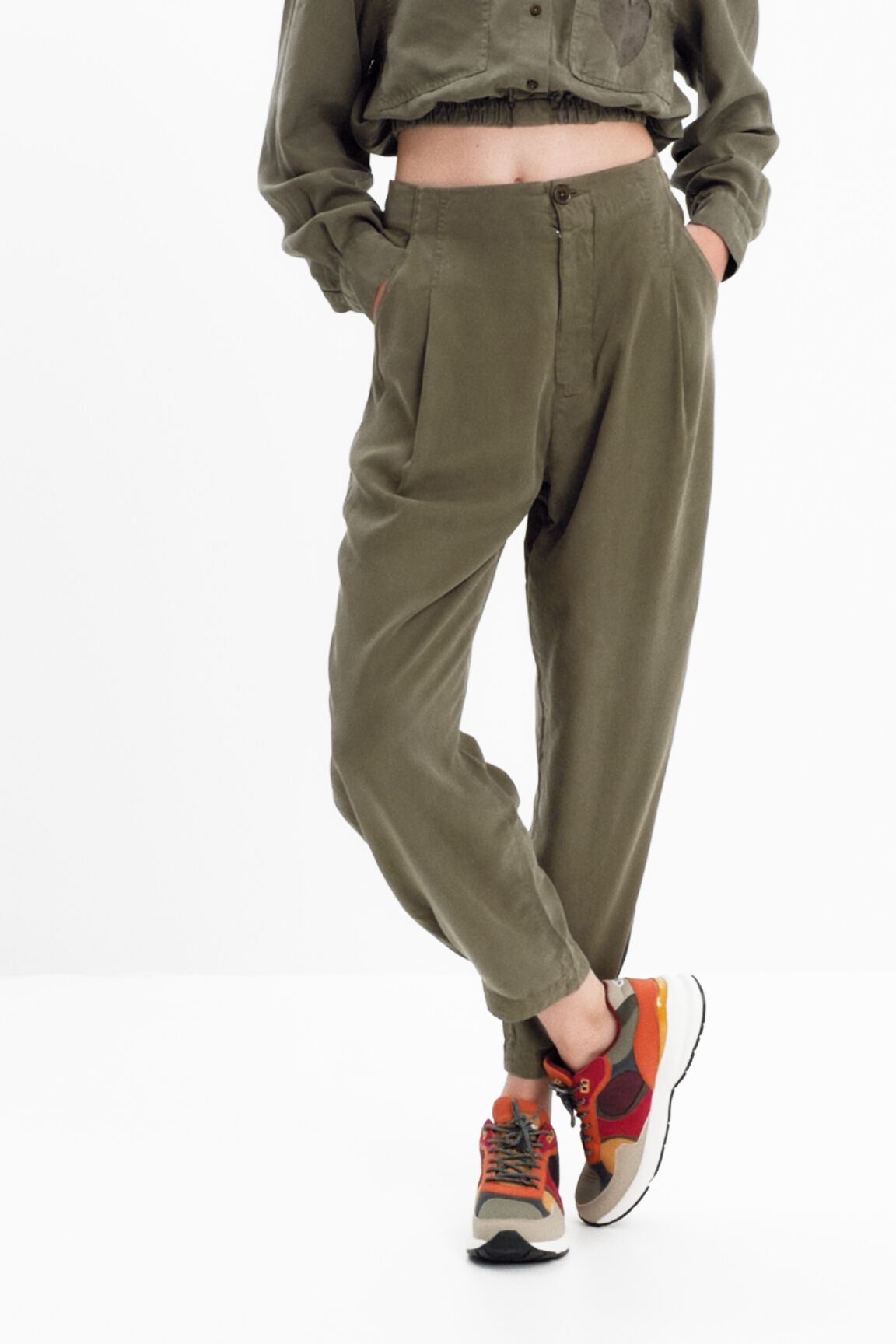 Pantalon fluide pinces Desigual