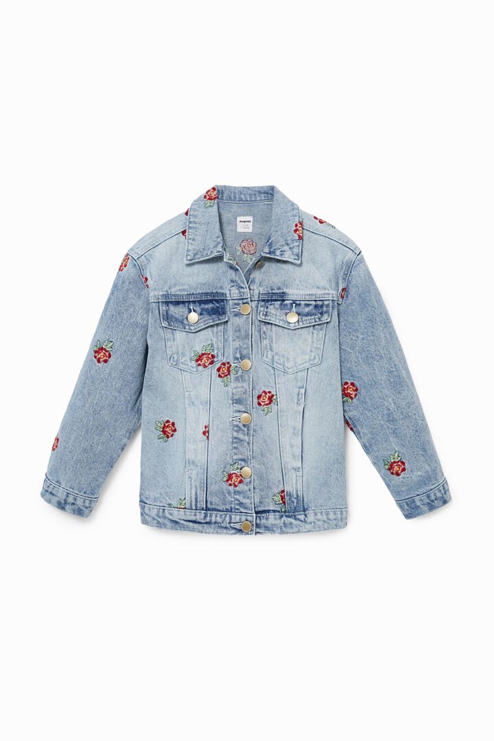 Rose denim jacket