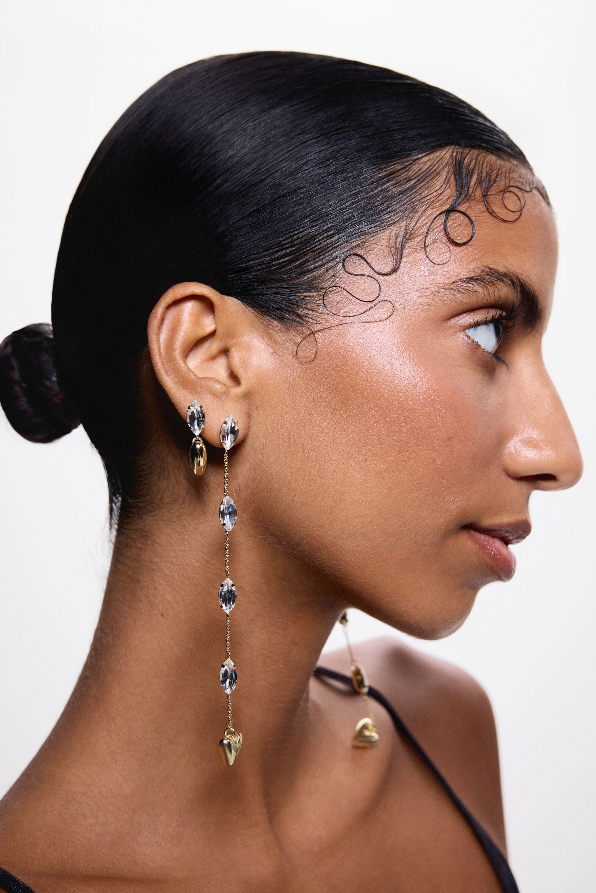 Pendientes Largos Corazón Zalio