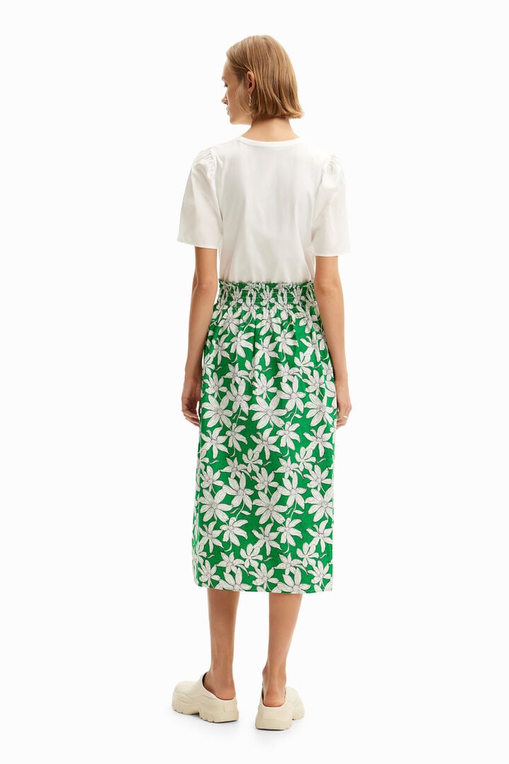 Vestido midi combinado flores | Desigual