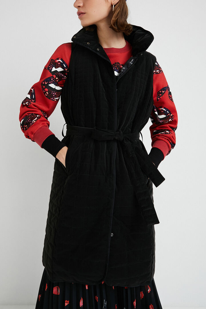 Long quilted gilet | Desigual
