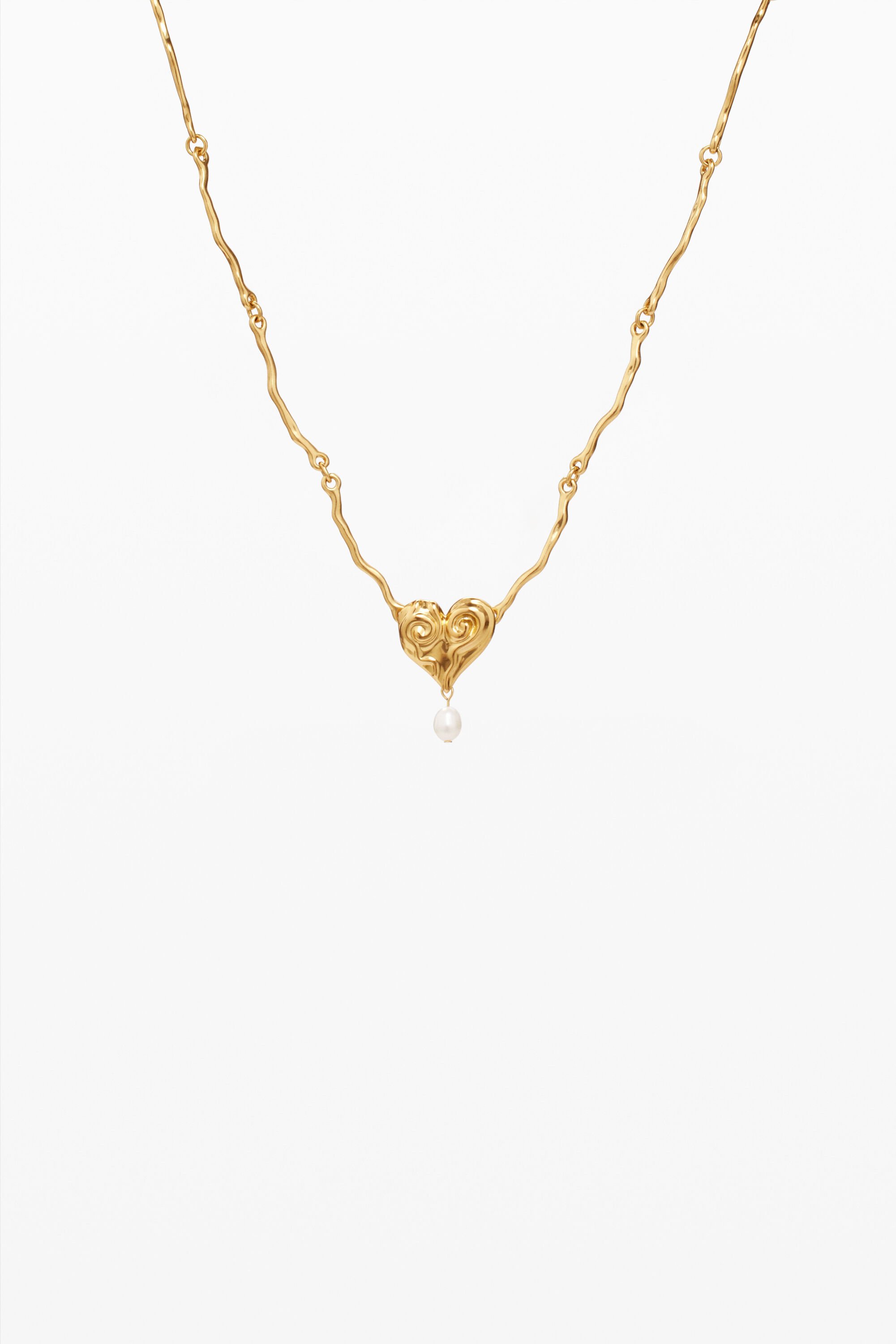 Zalio gold plated pearl pendant