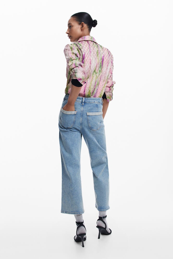 Vaquero culotte cinturón | Desigual
