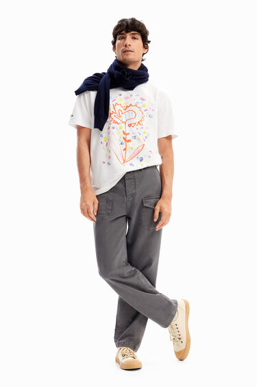 Camiseta relaxed flor arty | Desigual