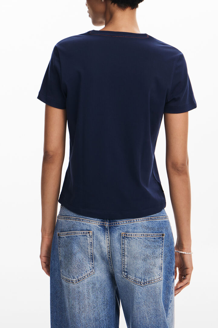 Flower illustration T-shirt | Desigual
