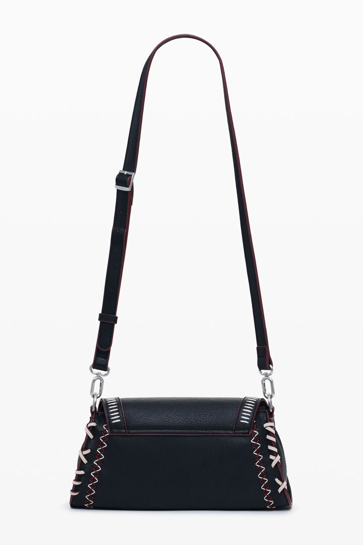 Bolso efecto piel costuras mediano | Desigual