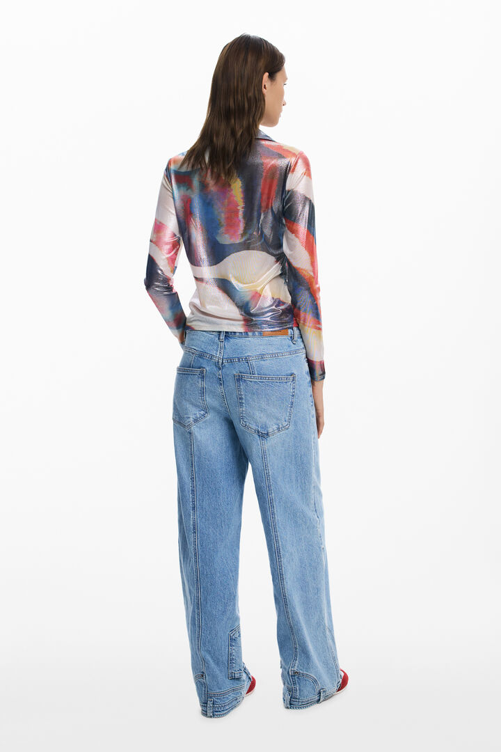 Buttoned wave T-shirt | Desigual