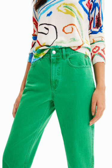 Mom jean effet délavé | Desigual