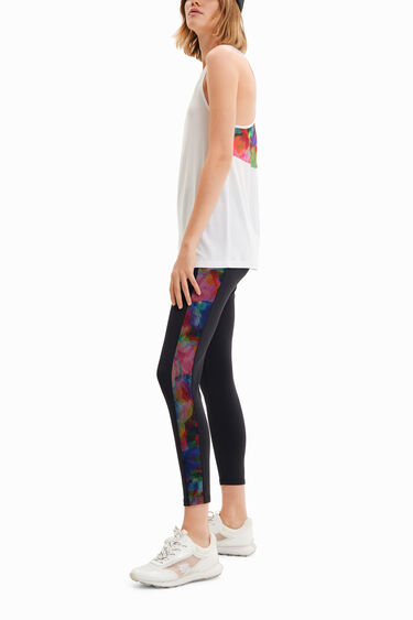Contrasting side sport leggings | Desigual