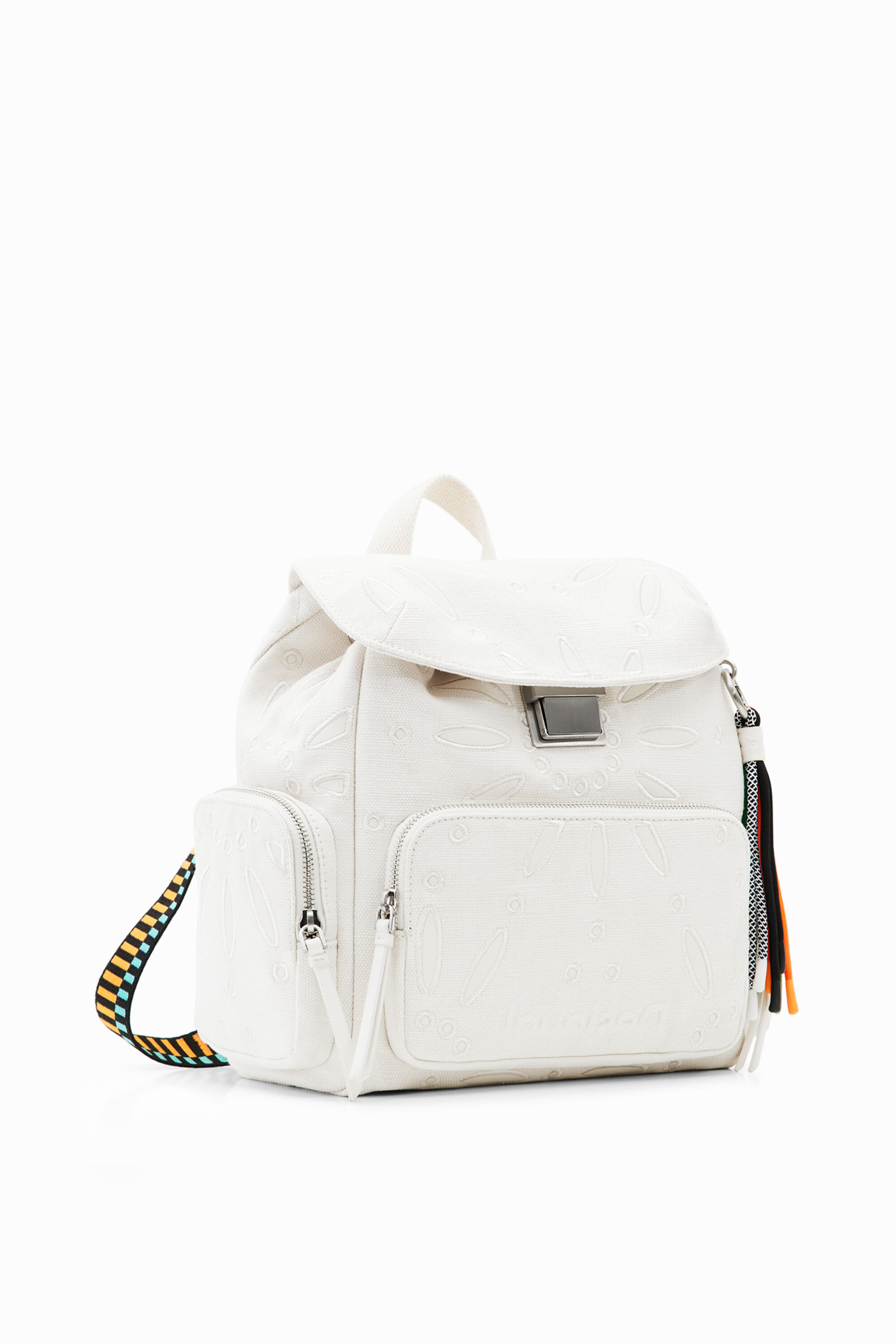 Midsize Swiss embroidery backpack
