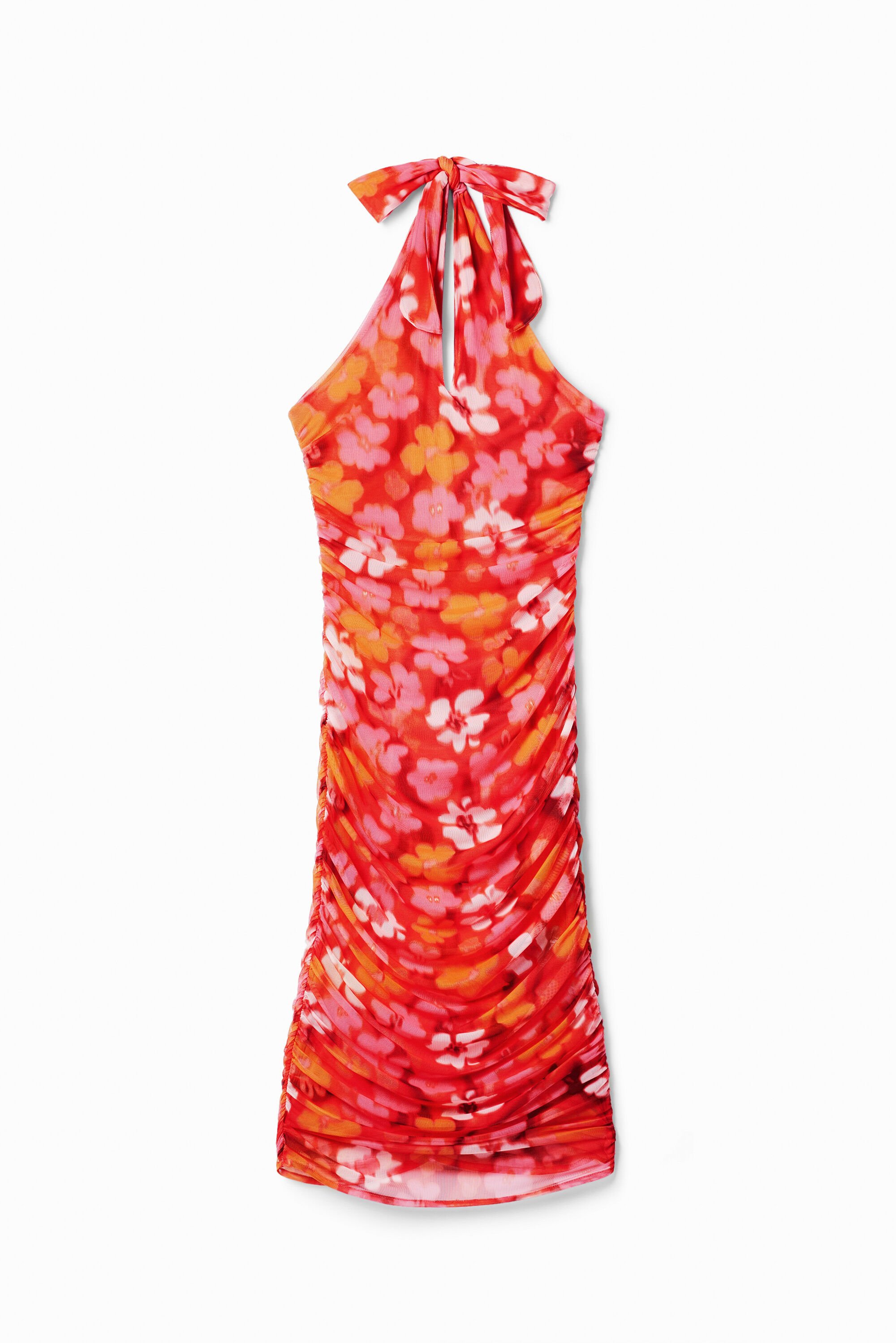 Midikleid Neckholder Blumen