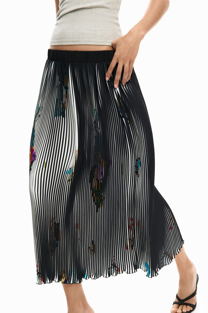 Spódnica midi o fakturze arty | Desigual