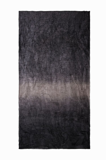 Foulard rectangular plisado degradado | Desigual