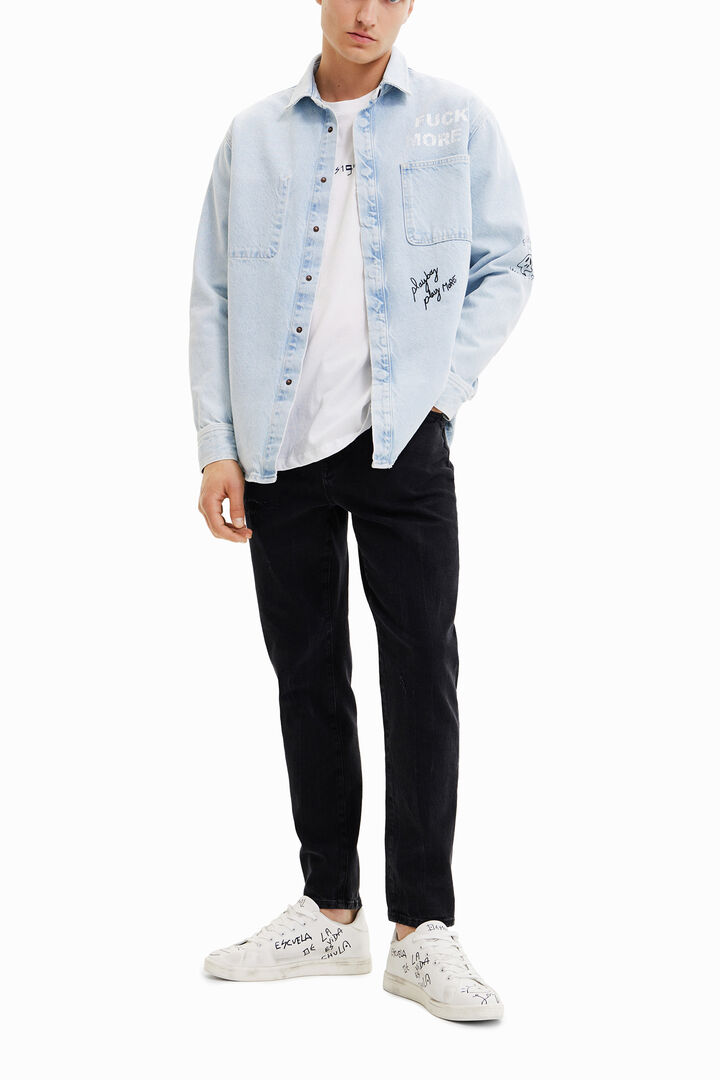Sobrecamisa vaquera print | Desigual