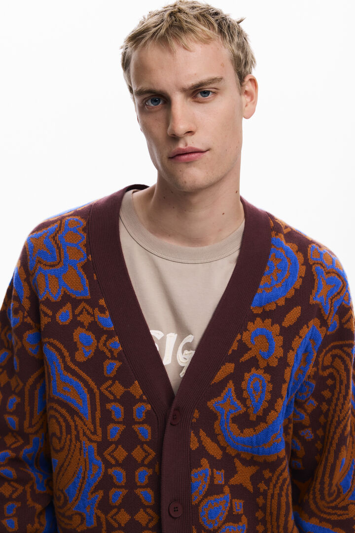 Jersey cardigan paisley | Desigual