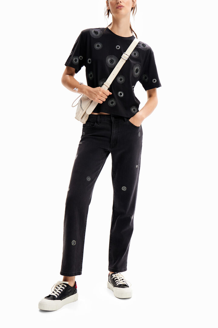 Oversize embroidered T-shirt | Desigual