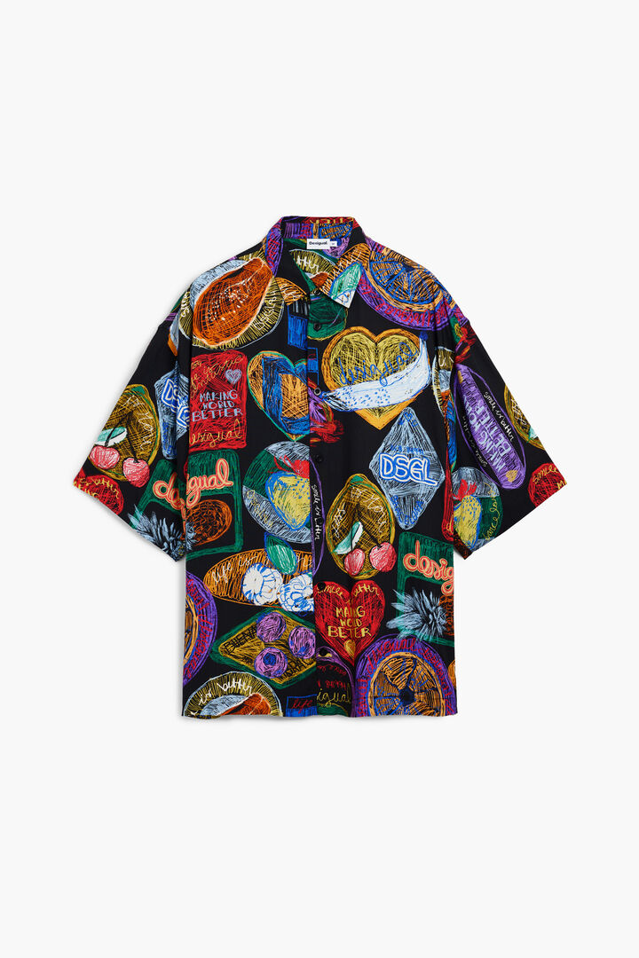 Camisa manga corta frutas | Desigual