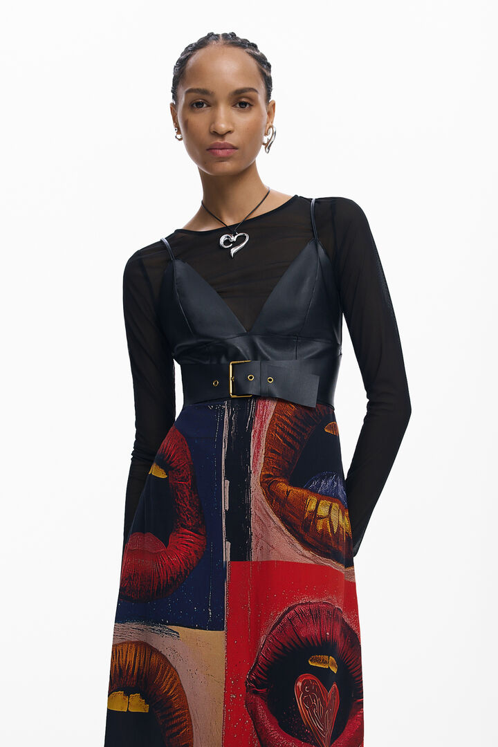 VESTITO A SPALLINE RICICLATO | Desigual