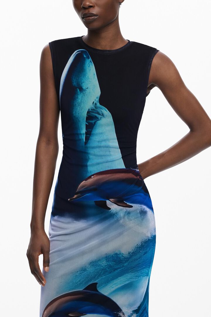 Botter shark maxi dress
