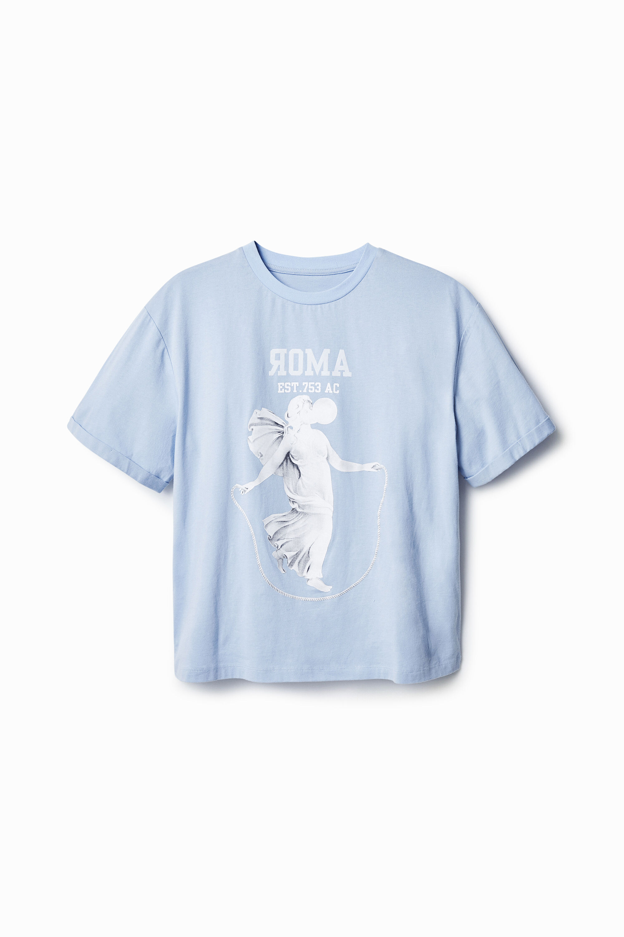 T shirt met standbeeld Stella Jean