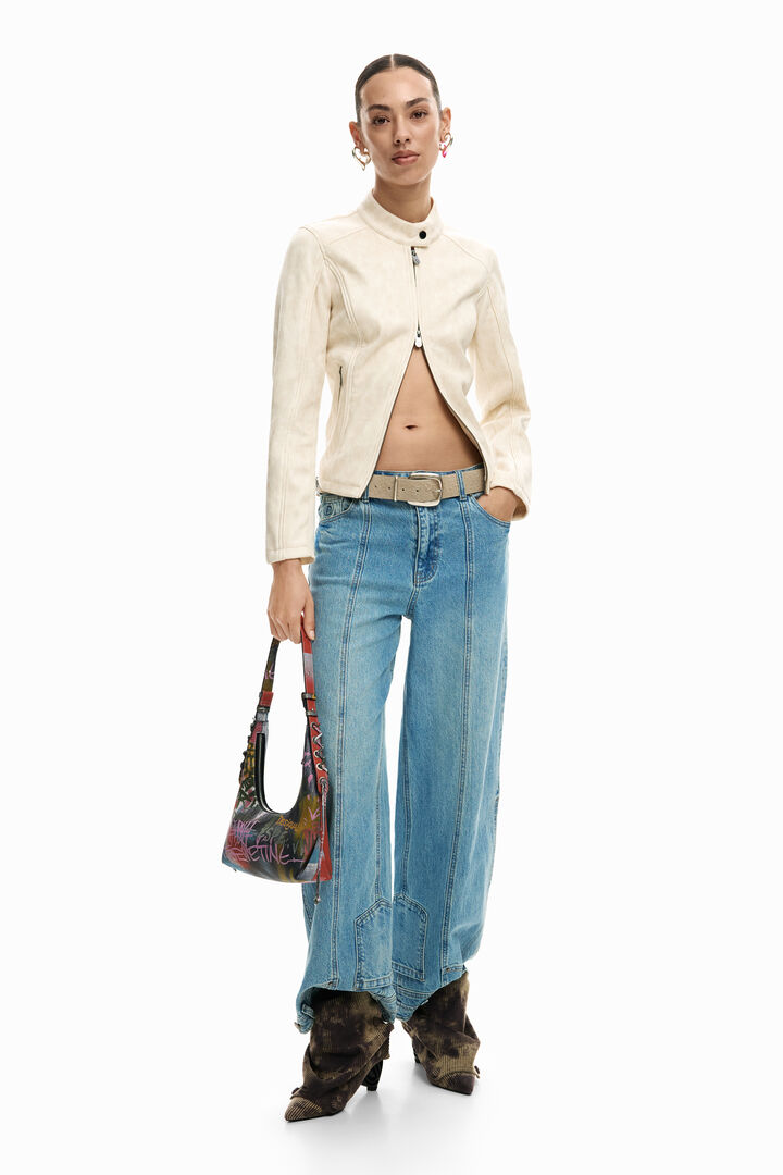 Faux leather jacket | Desigual